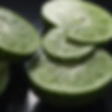 Cooling Cucumber Slices for Burned Skin