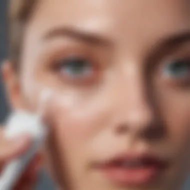 Application of Ulta CeraVe Eye Cream User applying CeraVe Eye Cream around the eyes