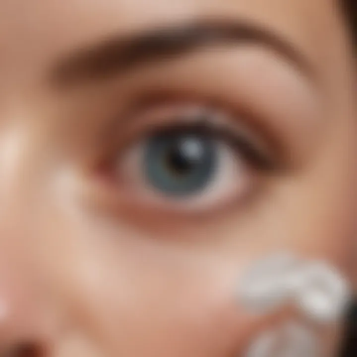 Key ingredients of CeraVe Eye Cream displayed