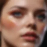 Artistic interpretation of color correction in bruise makeup