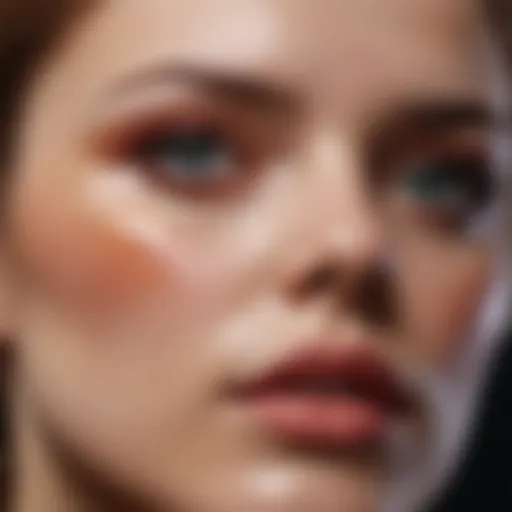 Artistic interpretation of color correction in bruise makeup