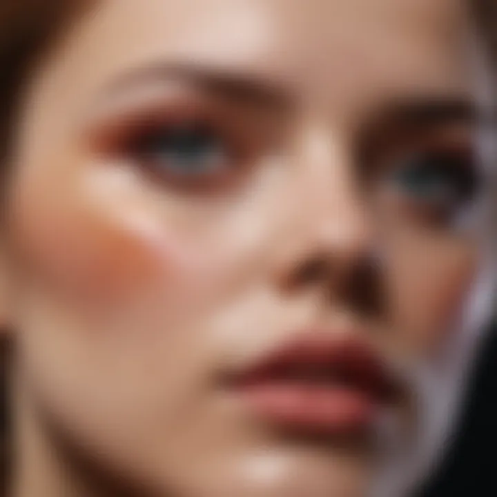Artistic interpretation of color correction in bruise makeup