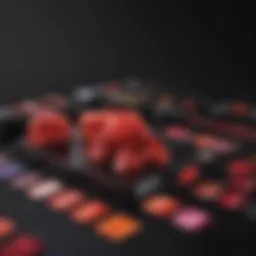 Vibrant Redken box dye color swatches