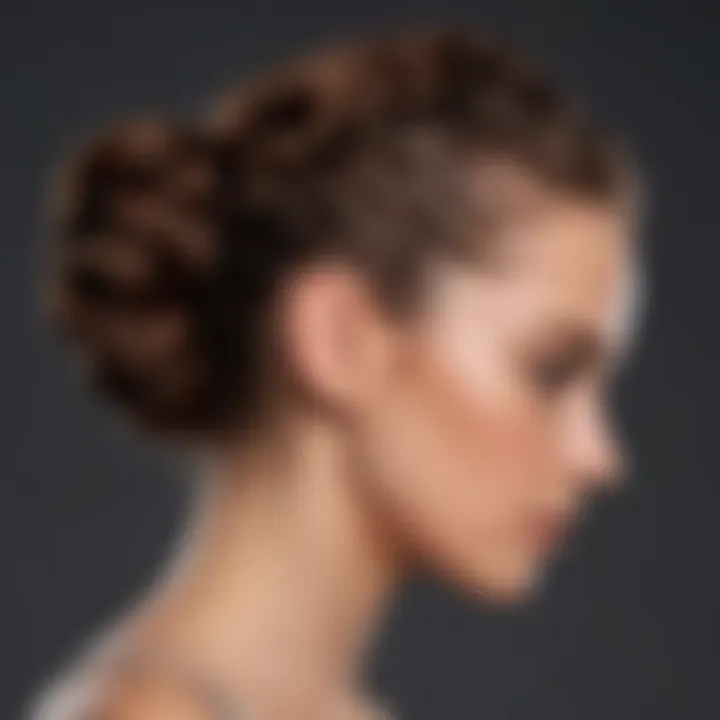 Couture hair updo with intricate braids