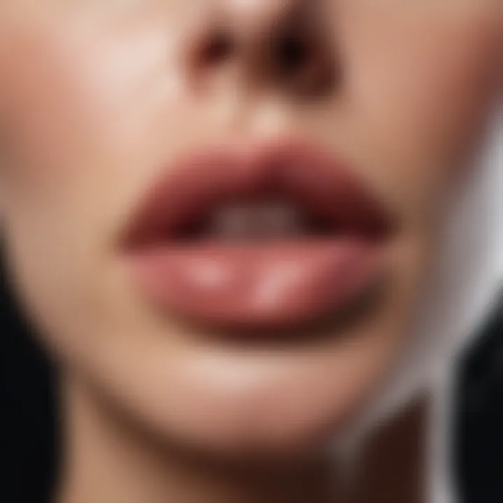 Illustration showcasing health issues leading to dry lips