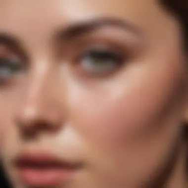 Visual representation of lifestyle choices impacting skin health