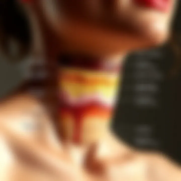 Diagram of skin anatomy highlighting layers and their role in texture
