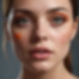 Detailed illustration of the immune response to herpes infection