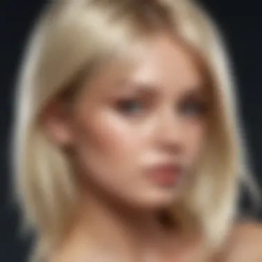 Lustrous Styles Enhanced by Vanilla Close-up of hair styled with a shiny finish from vanilla hair spray