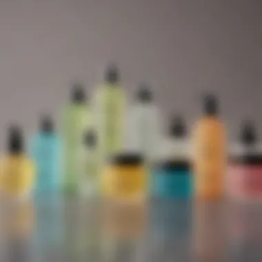 An assortment of oil-free moisturizers displayed elegantly