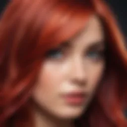 Vibrant hair color palette