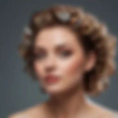 Timeless Elegance Vintage small plastic hair rollers showcasing timeless beauty routines