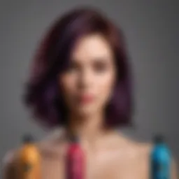 Vibrant array of hair dye products