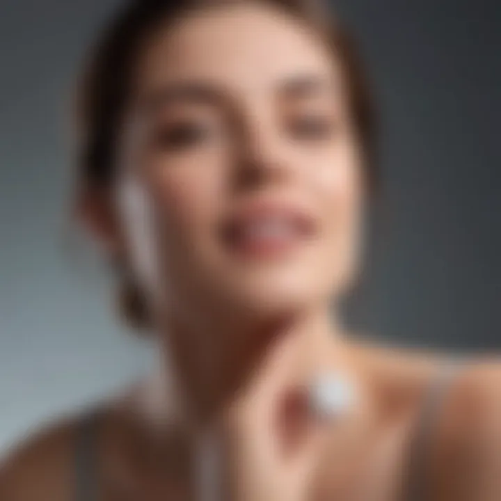 A woman feeling refreshed after using deodorant