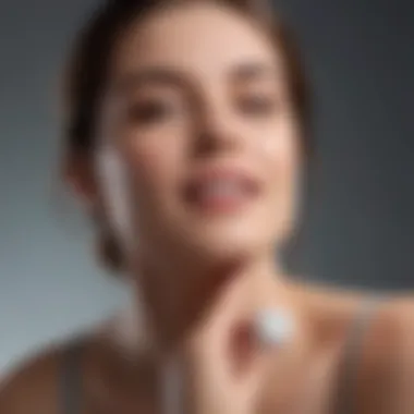 Revitalizing Effects of Premium Deodorants A woman feeling refreshed after using deodorant